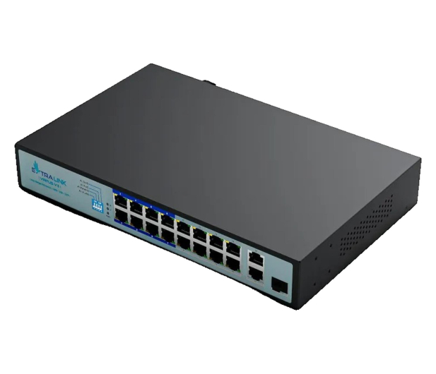 ExtraLink VIRTUS V3 PoE 16x 100Mb/s PoE/PoE+ 2x Gigabit + 1x SFP 150W - 1544066 - zdjęcie 2
